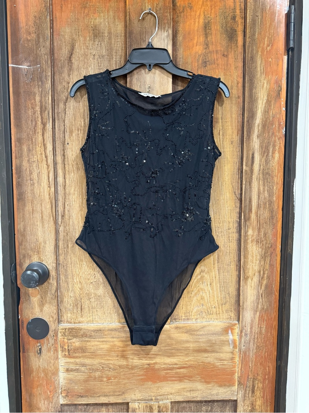 Giorgio Armani Black Beaded Girls' One-Piece Bodysuit